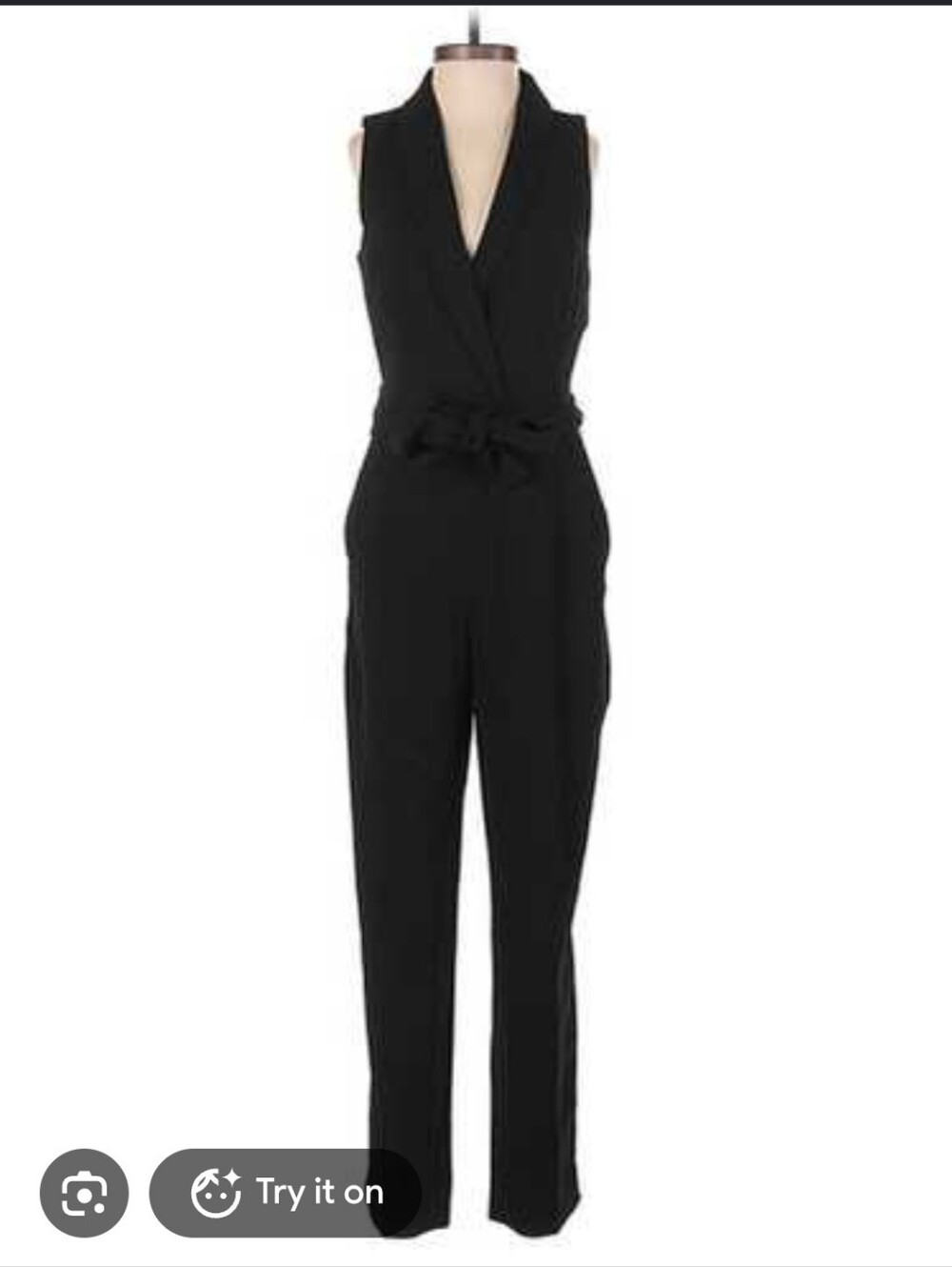 H&M Black Stright Leg Jumpsuit